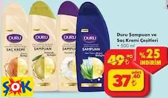 DURU ŞAMPUAN VE SAÇ KREMİ ÇEŞİTLERİ 500 ML
